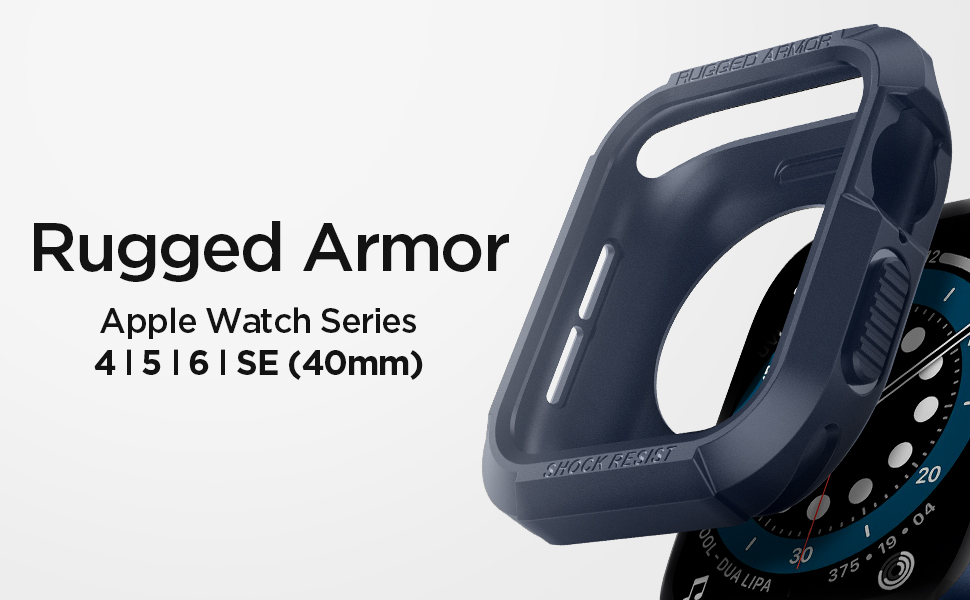 Carcasa Spigen Rugged Armor Apple Watch 4/5/6/7/8/SE 40/41mm Navy Blue 1 Lerato.ro