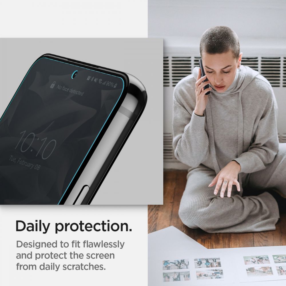 Set 2 folii protectie TPU Case friendly Spigen Neo Flex compatibil cu Samsung Galaxy S22 Plus 1 Lerato.ro