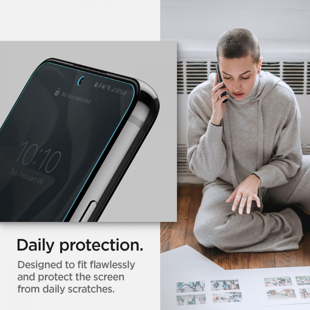 Set 2 folii protectie TPU Case friendly Spigen Neo Flex compatibil cu Samsung Galaxy S22 1 Lerato.ro