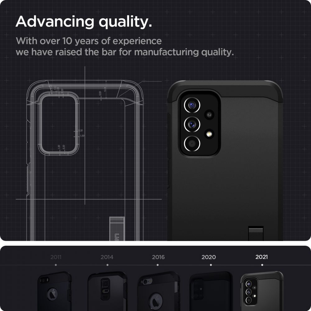 Carcasa Spigen Tough Armor compatibila cu Samsung Galaxy A33 5G Black 1 Lerato.ro