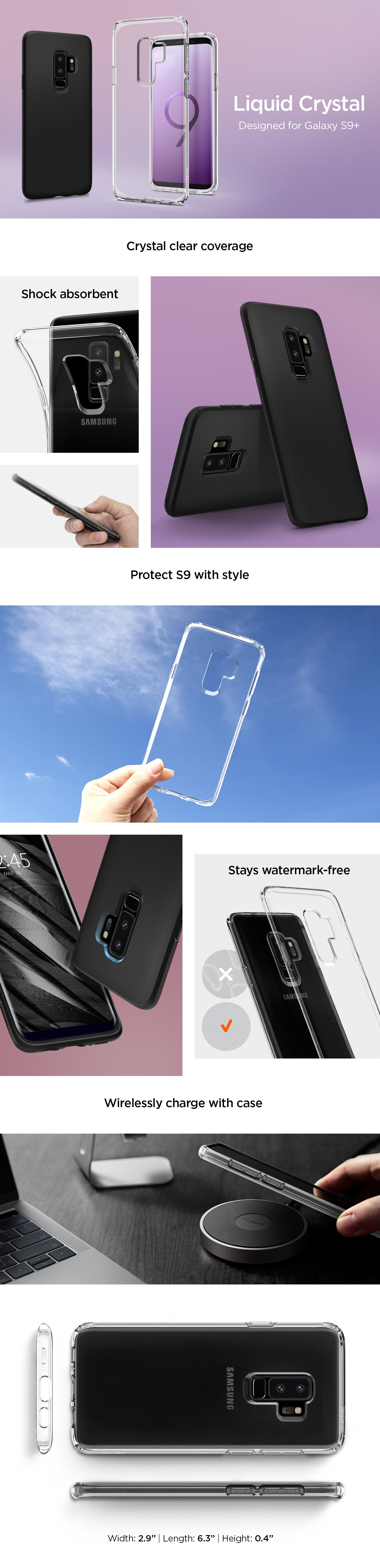 Carcasa transparenta Spigen Liquid Crystal Samsung Galaxy S9 Plus Crystal Clear 1 Lerato.ro