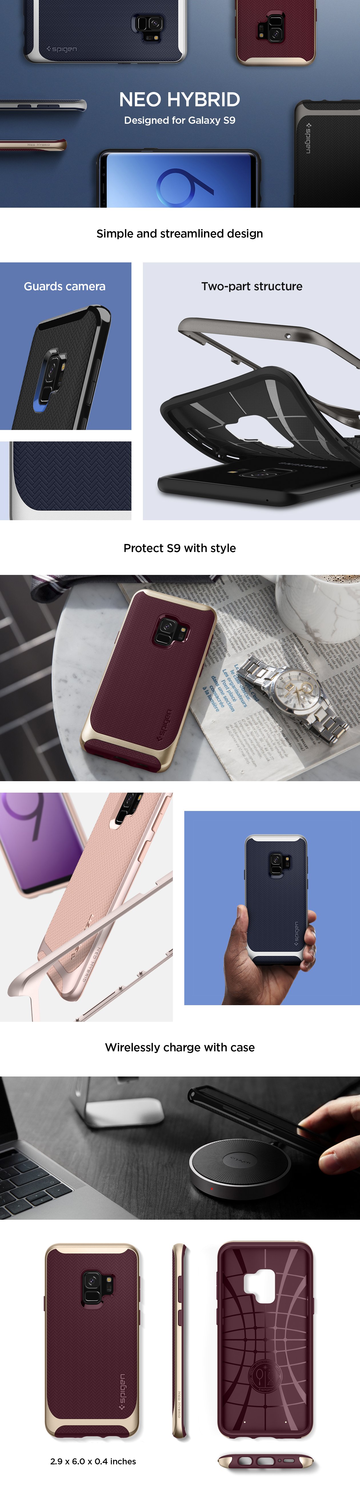 Carcasa Spigen Neo Hybrid Samsung Galaxy S9 Lilac Purple 1 Lerato.ro