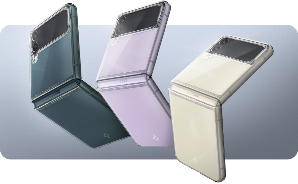 Carcasa Spigen AirSkin compatibila cu Samsung Galaxy Z Flip 3 5G Crystal Clear 1 Lerato.ro