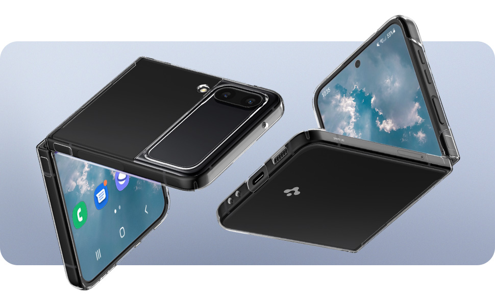 Carcasa Spigen AirSkin compatibila cu Samsung Galaxy Z Flip 4 5G Crystal Clear 1 Lerato.ro