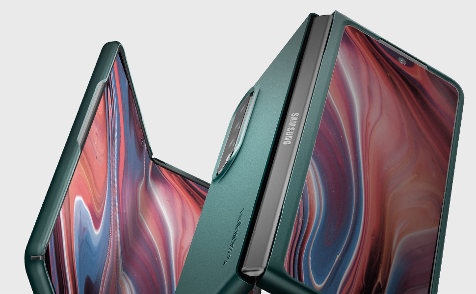 Carcasa Spigen AirSkin compatibila cu Samsung Galaxy Z Fold 3 5G Green 1 Lerato.ro