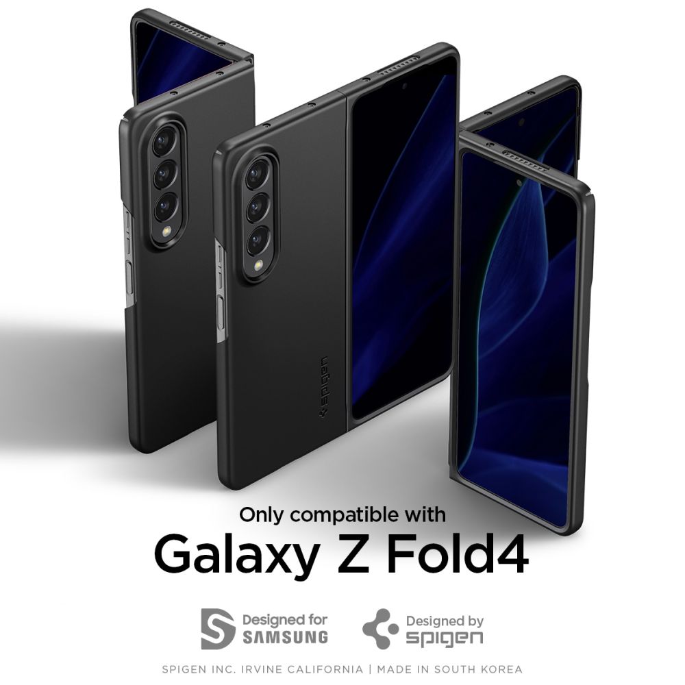 Carcasa Spigen AirSkin compatibila cu Samsung Galaxy Z Fold 4 5G Black 1 Lerato.ro