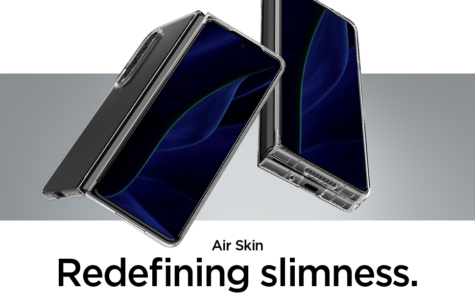 Carcasa Spigen AirSkin compatibila cu Samsung Galaxy Z Fold 4 5G Crystal Clear 1 Lerato.ro