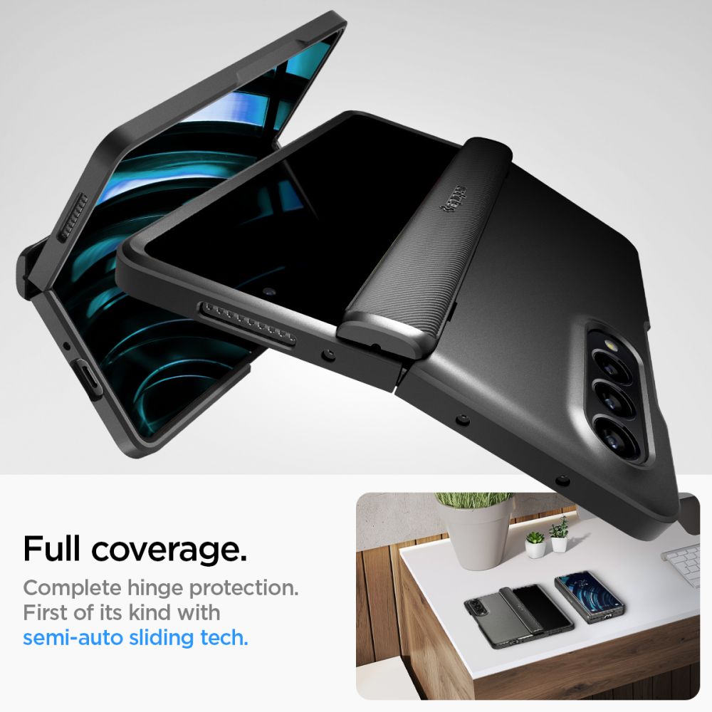 Carcasa Spigen Slim Armor Pro compatibila cu Samsung Galaxy Z Fold 4 5G Black 1 Lerato.ro