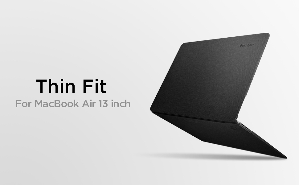 Carcasa laptop Spigen Thin Fit MacBook Air 13 inch (2018/2020) Black 1 Lerato.ro