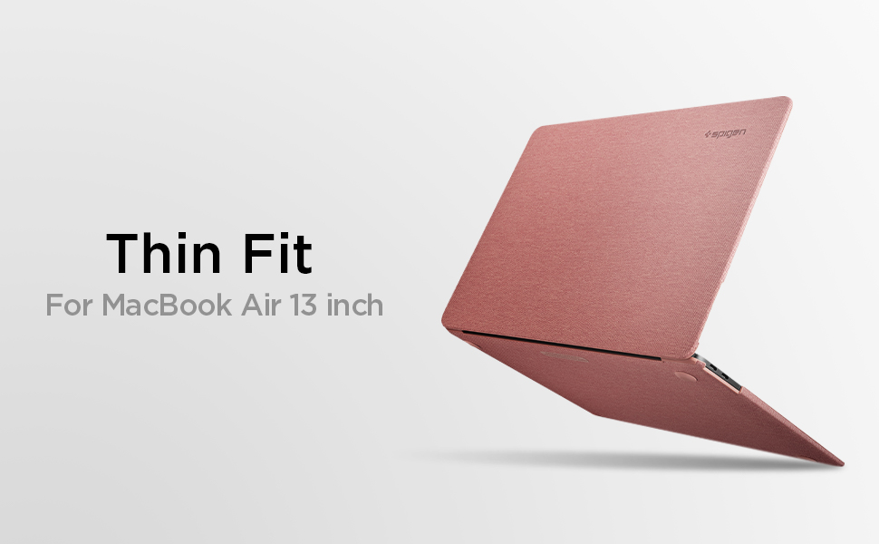 Carcasa laptop Spigen Thin Fit MacBook Air 13 inch (2018-2020) Rose Gold 1 Lerato.ro