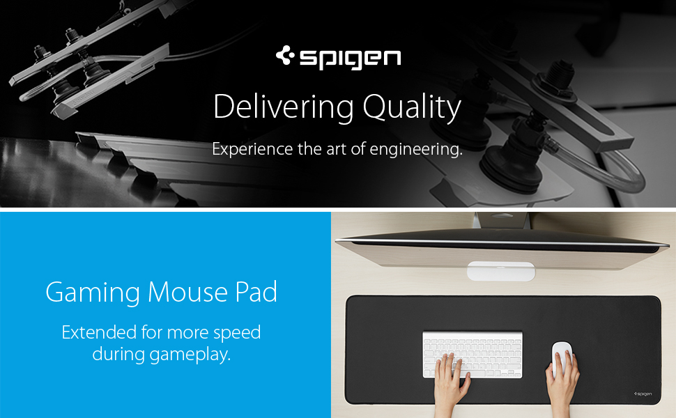 Mousepad Spigen Regnum A103, Matase, 91x30.5 cm, Negru 1 Lerato.ro