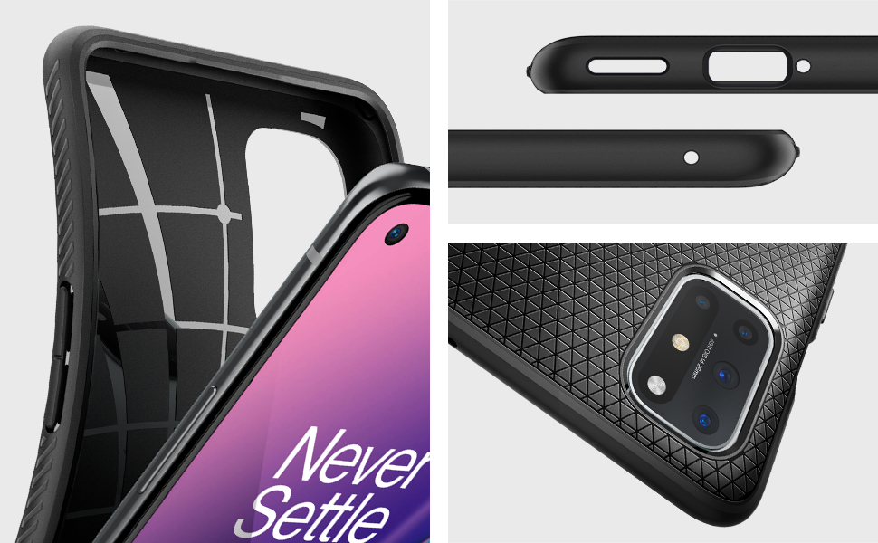 🥇Carcasa Spigen Liquid Air OnePlus 8T Matte Black Lerato