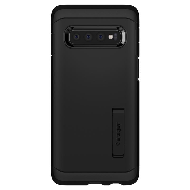 Carcasa Spigen Tough Armor cu Kickstand compatibila cu Samsung Galaxy S10 Plus, Negru