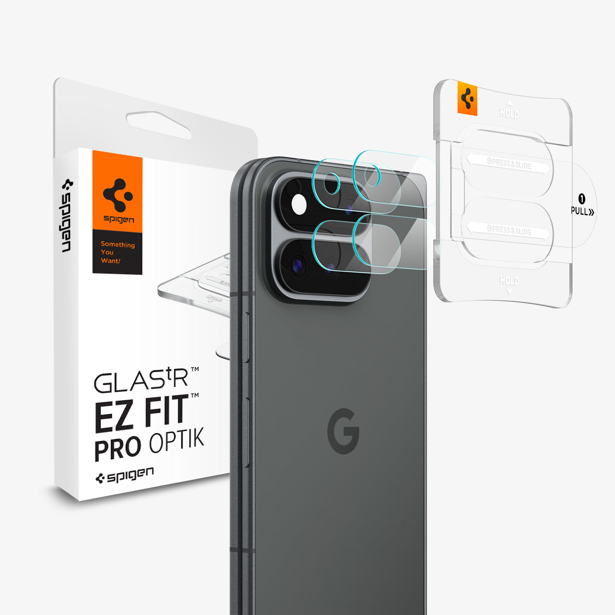 Set 2 folii sticla securizata camera foto Spigen Glass tR EZ Fit Optik Pro compatibile cu Google Pixel 11 Pro, Transparent 1 Lerato.ro