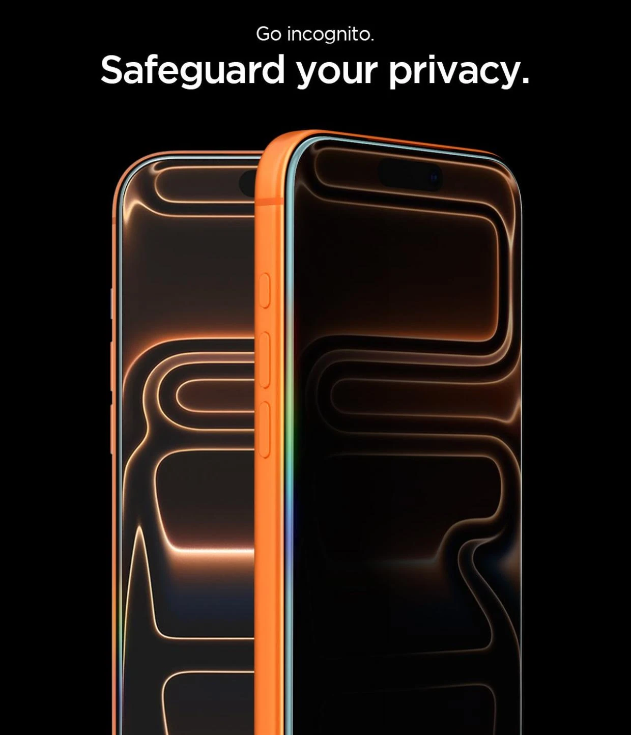 Folie sticla securizata Spigen Glass tR EZ Fit Pro HD Privacy compatibila cu iPhone 18 Pro, Negru 1 Lerato.ro