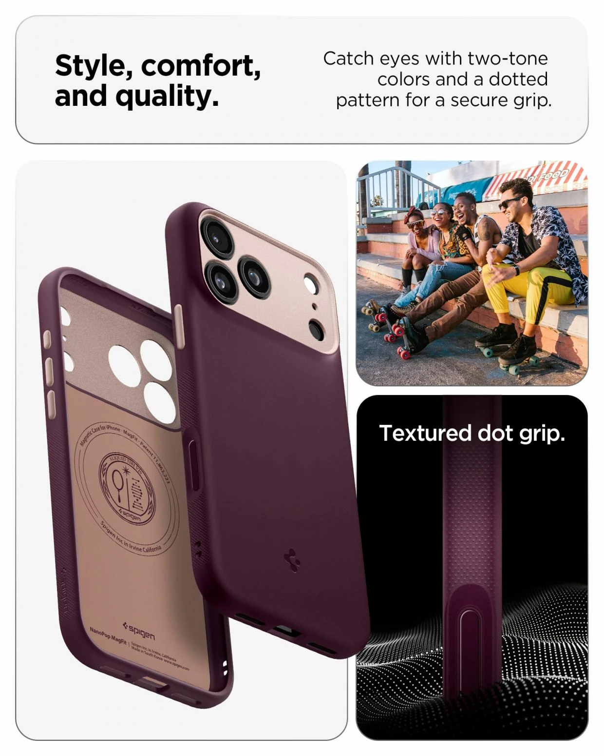 Husa Spigen Nano Pop cu MagSafe compatibila cu iPhone Duo, Navy Blue 1 Lerato.ro