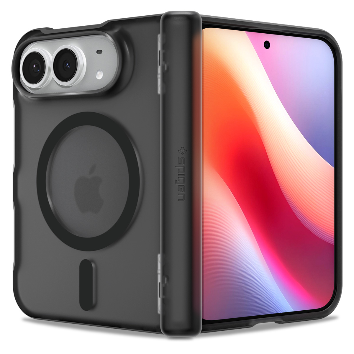 Husa Spigen Ultra Hybrid Pro cu MagSafe compatibila cu iPhone Duo, Frosted Black