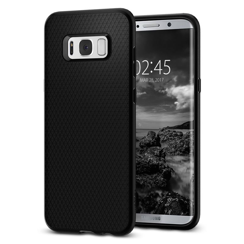 Carcasa Spigen Liquid Air compatibila cu Samsung Galaxy S8, Black