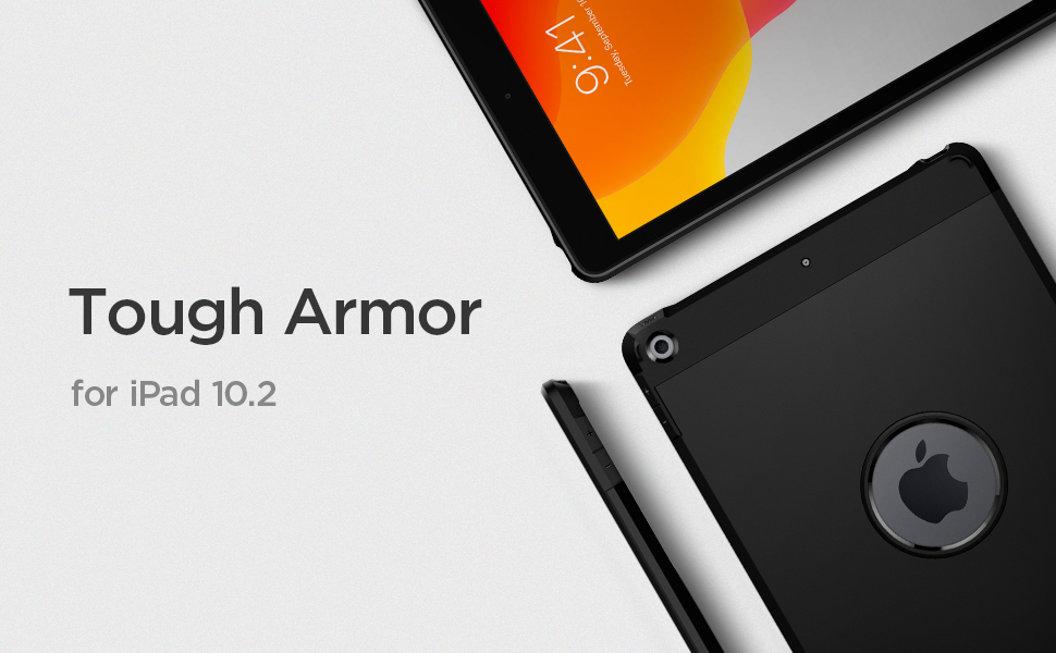 Carcasa Spigen Tough Armor iPad 10.2 inch (2019/2020/2021) Black 1 Lerato.ro