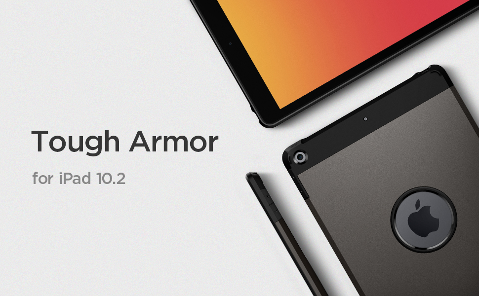 Carcasa Spigen Tough Armor compatibila cu iPad 10.2 inch 2019/2020/2021 Gunmetal 1 Lerato.ro