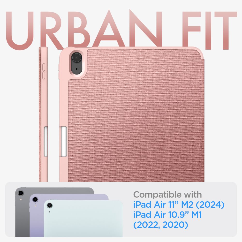 Husa Spigen Urban Fit compatibila cu iPad Air 4 2020 / 5 2022 / 6 2024 Rose Gold 1 Lerato.ro