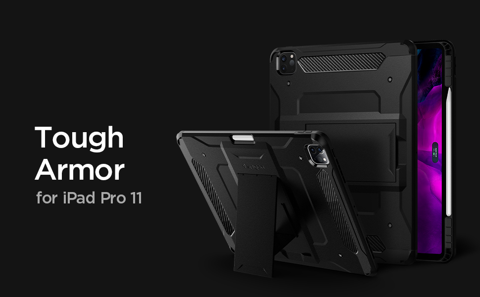 Carcasa Spigen Tough Armor Pro iPad Pro 11 inch (2018/2020) Negru 1 Lerato.ro