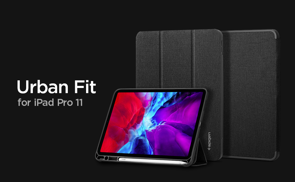 Husa Spigen Urban Fit compatibila cu iPad Pro 11 inch 2020/2021/2022 Black 1 Lerato.ro