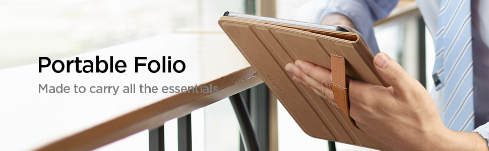 Husa Spigen Stand Folio V2 iPad Pro 12.9 inch (2018) Brown 1 Lerato.ro