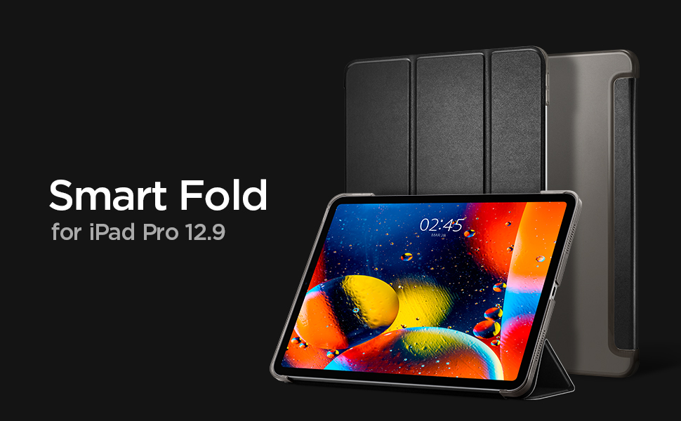 Husa Spigen Smart Fold compatibila cu iPad Pro 12.9 inch (2018/2020) Black 1 Lerato.ro
