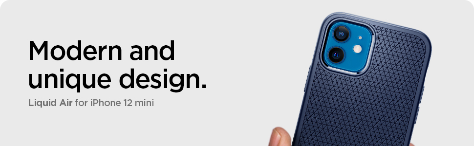 Carcasa Spigen Liquid Air compatibila cu iPhone 12 Mini Navy Blue 1 Lerato.ro