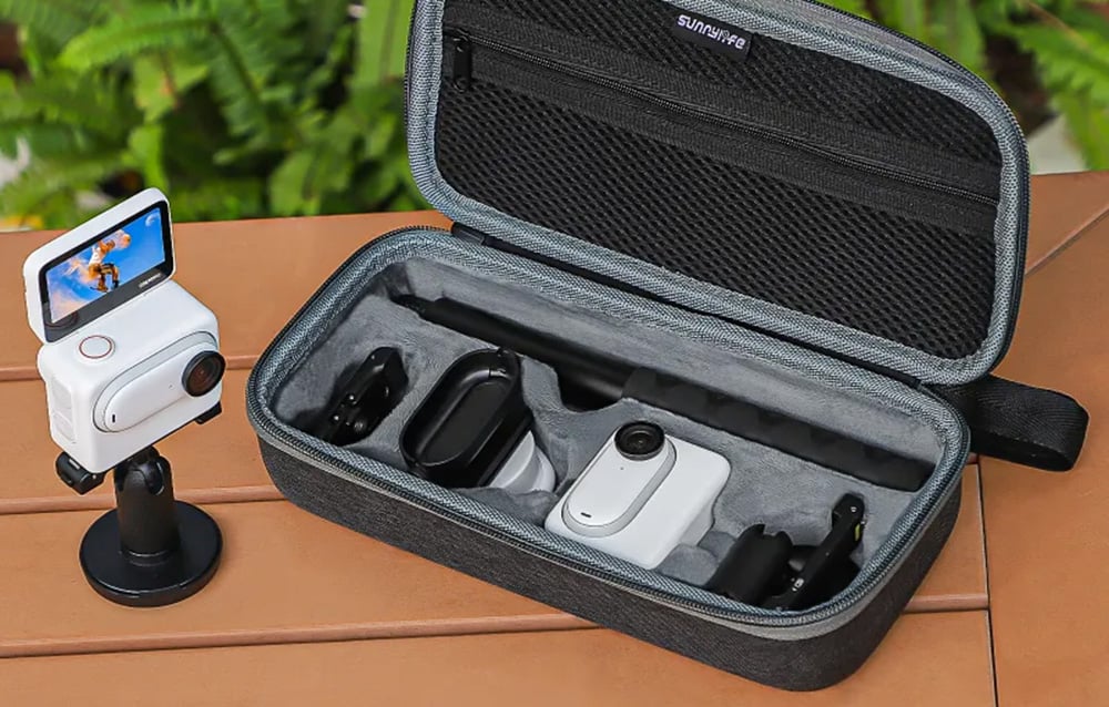 Carcasa de protectie Sunnylife IST-B675 compatibila cu camera Insta360 GO 3/ GO 3S, Negru 1 Lerato.ro