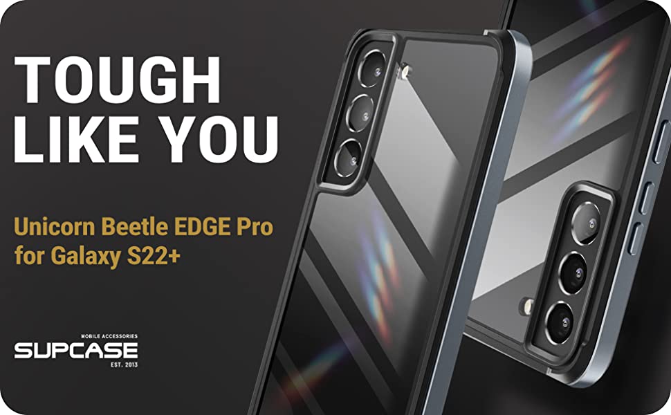 Carcasa Supcase Unicorn Beetle Edge Pro compatibila cu Samsung Galaxy S22 Plus, Protectie display, Negru 1 Lerato.ro