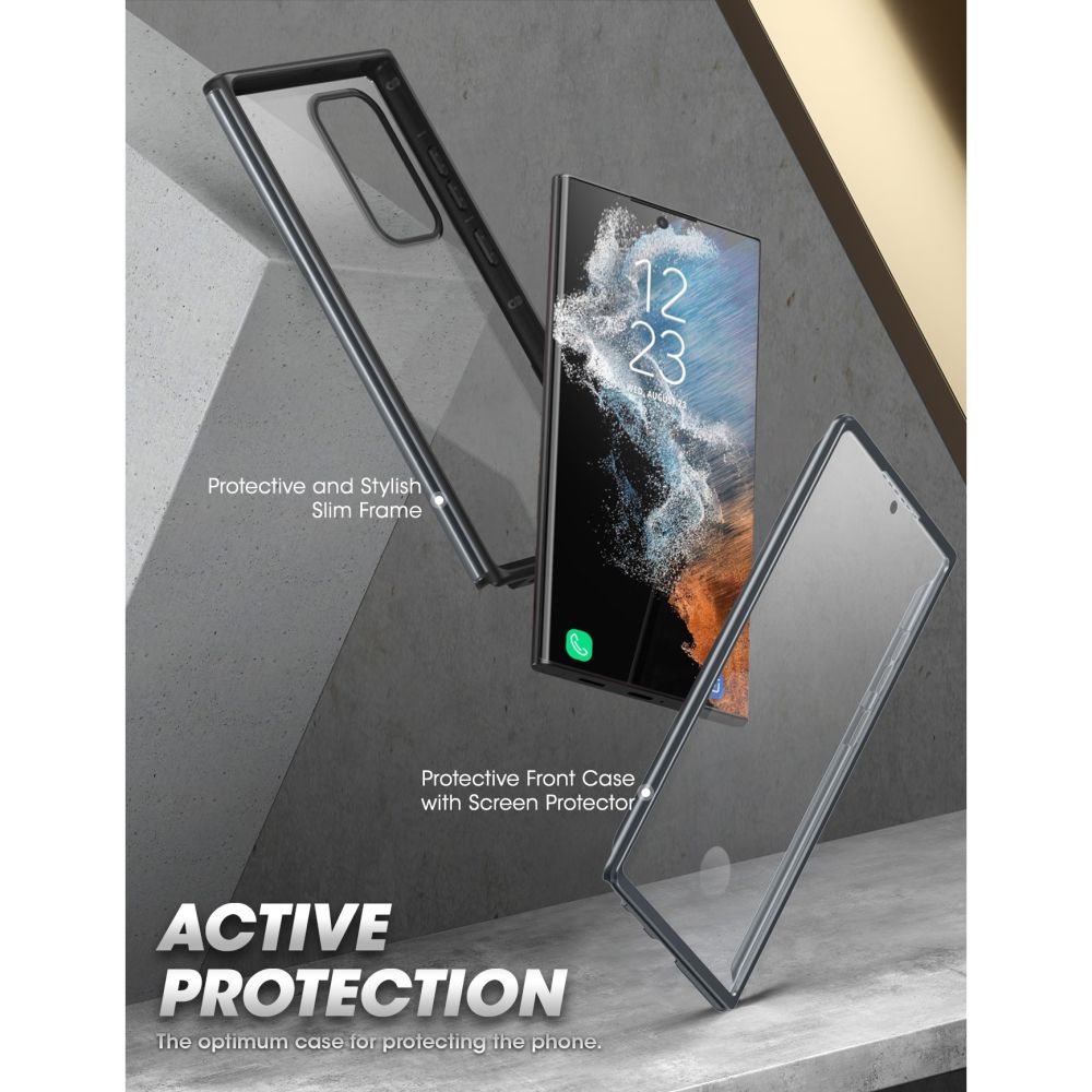 Carcasa Supcase Unicorn Beetle Edge XT compatibila cu Samsung Galaxy S23 Ultra, Protectie display, Negru 1 Lerato.ro