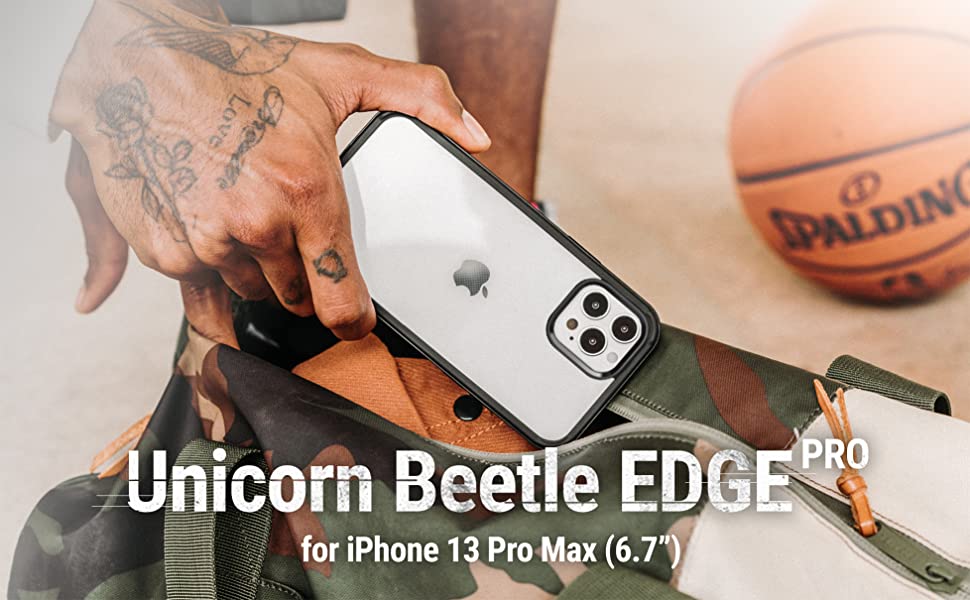 Carcasa Supcase Unicorn Beetle Edge Pro compatibila cu iPhone 13 Pro Max, Protectie display, Negru 1 Lerato.ro