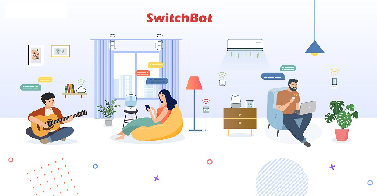 Declansator mecanic SMART SwitchBot Bot pentru intrerupator sau buton Pornit/Oprit, App Control, Voice Control, Bluetooth, Negru 1 Lerato.ro