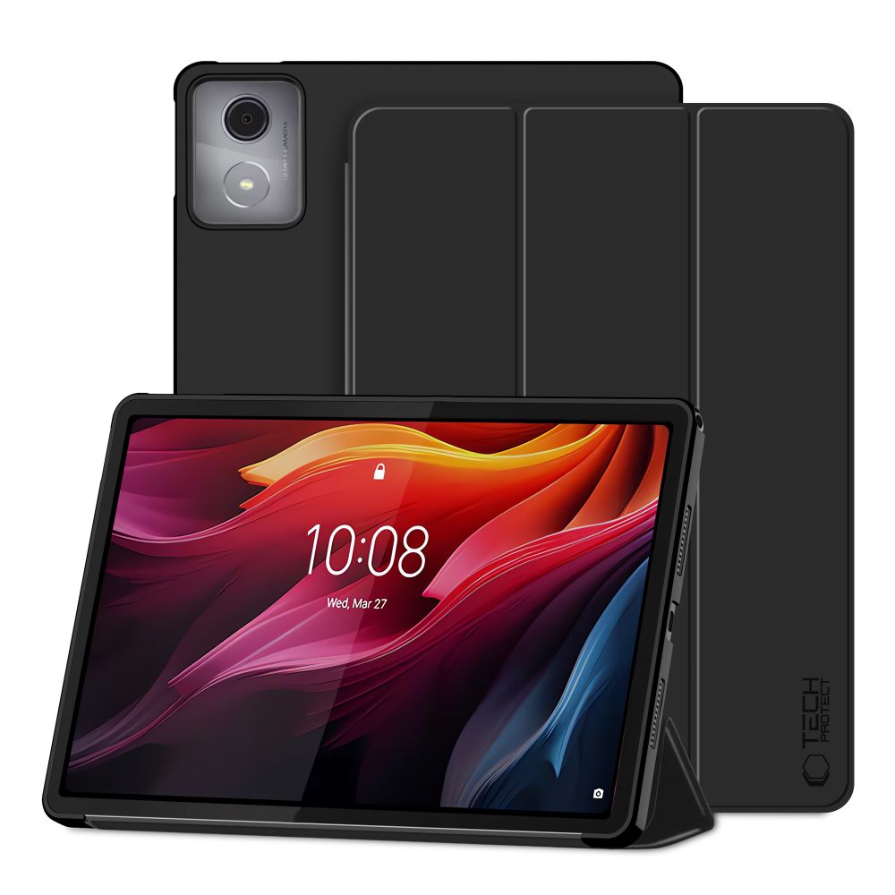 Husa Tech-Protect Smartcase compatibila cu Lenovo Tab K11 Plus TB-352, 11.5 inch, Black