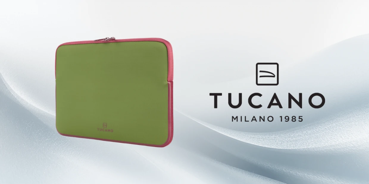 Husa Tucano Elements 2 compatibila cu laptop 13 inch, Neopren / RPET, Verde 1 Lerato.ro