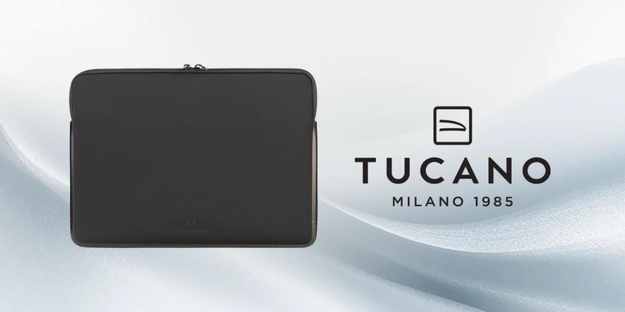 Husa Tucano Elements 2 compatibila cu laptop 16 inch, Neopren / RPET, Negru 1 Lerato.ro