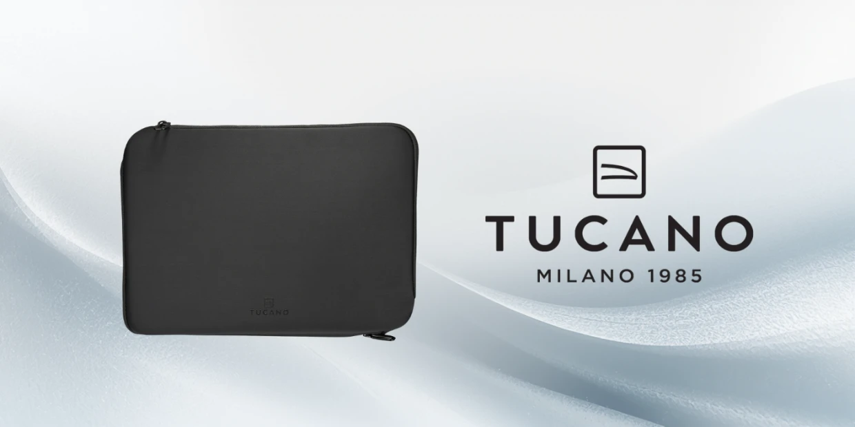 Husa laptop din neopren Tucano Doppio compatibila cu laptop 15.6 inch / MacBook Pro 16 inch, Negru 1 Lerato.ro