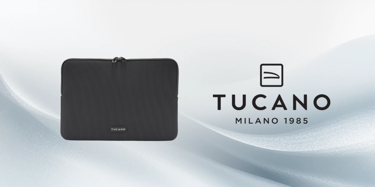 Husa laptop din neopren Tucano Colore compatibila cu laptop 15.6 inch / MacBook Pro 16 inch, Negru 1 Lerato.ro