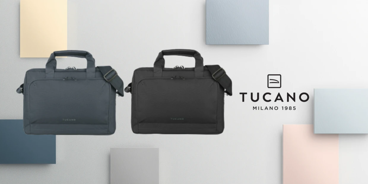 Geanta laptop Tucano Star compatibila cu laptop 14 inch, Albastru 1 Lerato.ro