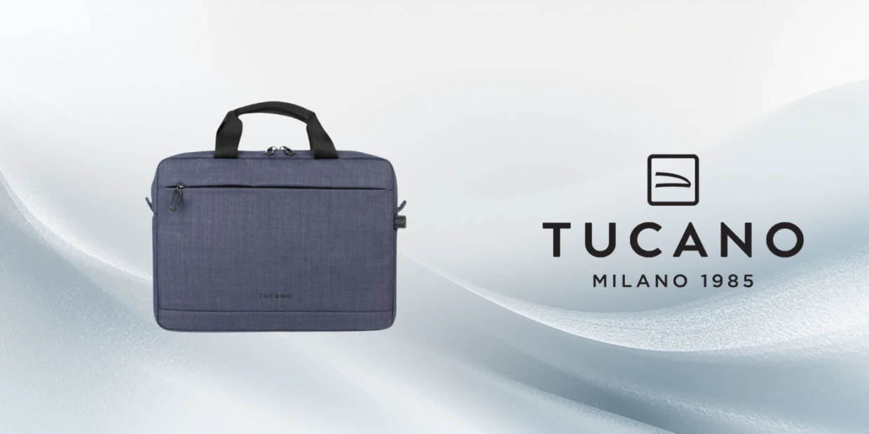 Geanta laptop Tucano Stop compatibila cu laptop 12 inch, Albastru 1 Lerato.ro