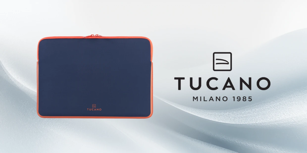 Husa laptop din neopren Tucano Elements 2 compatibila cu laptop 14 inch / MacBook Air 15 inch, Albastru 1 Lerato.ro