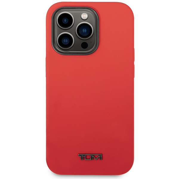 Husa Tumi Liquid Silicone compatibila cu iPhone 14 Pro, Rosu 1 Lerato.ro