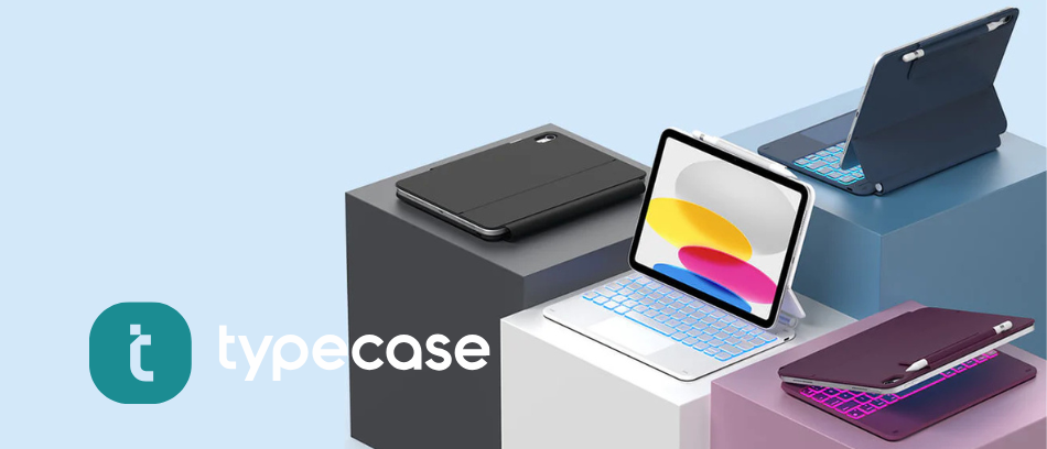 Husa cu tastatura Typecase Edge compatibila cu iPad Pro 11 inch 2024 / 2025, Negru 1 Lerato.ro
