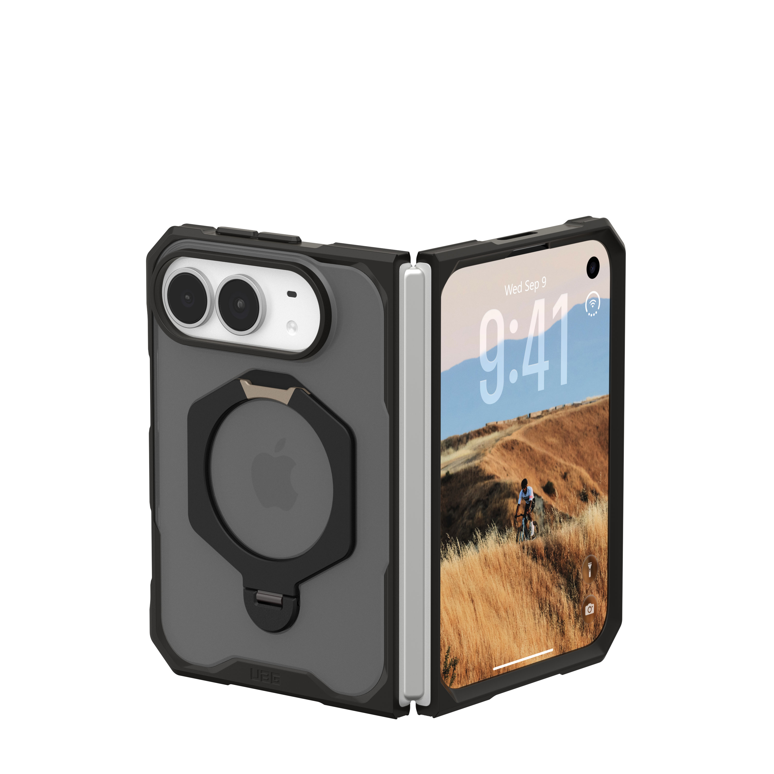 Husa UAG Mouve XTE cu MagSafe compatibila cu iPhone Duo, Ash