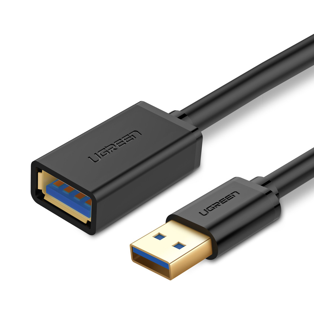 Cablu pentru transfer de date UGREEN US129, USB mama - USB tata, 5Gbps, 1.5m, Negru 1 Lerato.ro