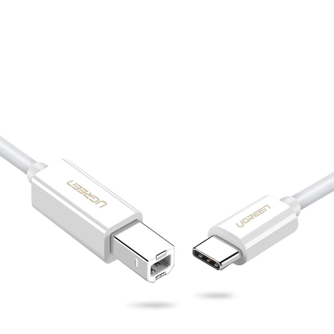 Cablu pentru transfer de date UGREEN US241, USB-C - USB-B, 480Mbps, 2m, Negru 1 Lerato.ro