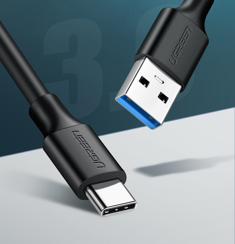 Cablu pentru incarcare si transfer de date UGREEN US184, USB/USB Type-C, 3A, 1.5m, Negru 1 Lerato.ro