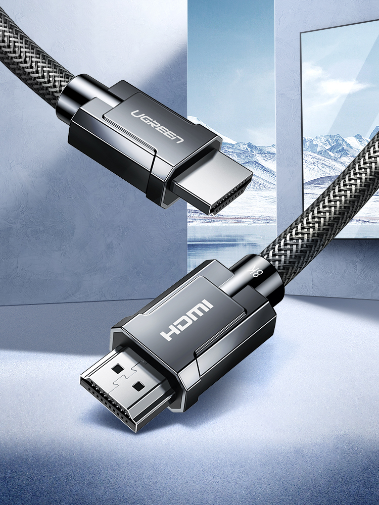Cablu video UGREEN HD135 HDMI tata - HDMI tata, 8K, 60Hz, 48Gbps, 2m, Negru 1 Lerato.ro